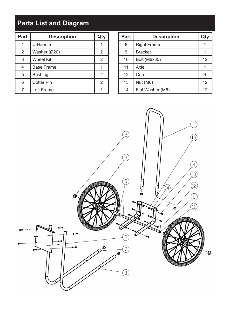 Parts list and diagram | Harbor Freight Tools 44599 User Manual | Page 4 / 4