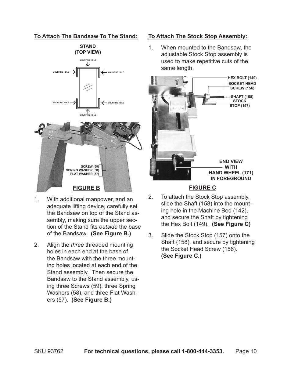 Harbor Freight Tools METAL CUTTING BANDSAW 93762 User Manual | Page 10 / 29