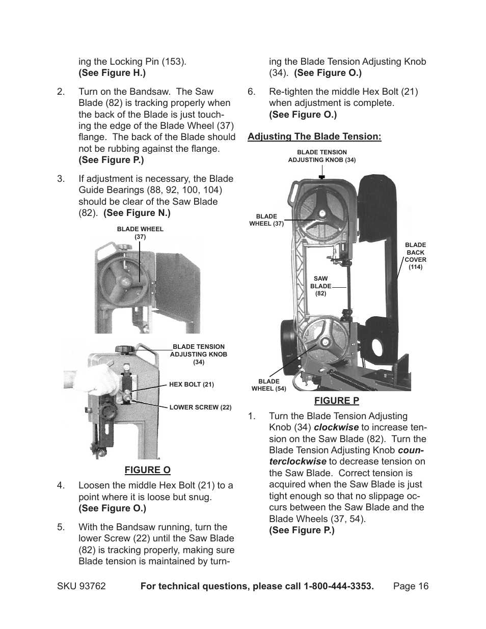 Harbor Freight Tools METAL CUTTING BANDSAW 93762 User Manual | Page 16 / 29