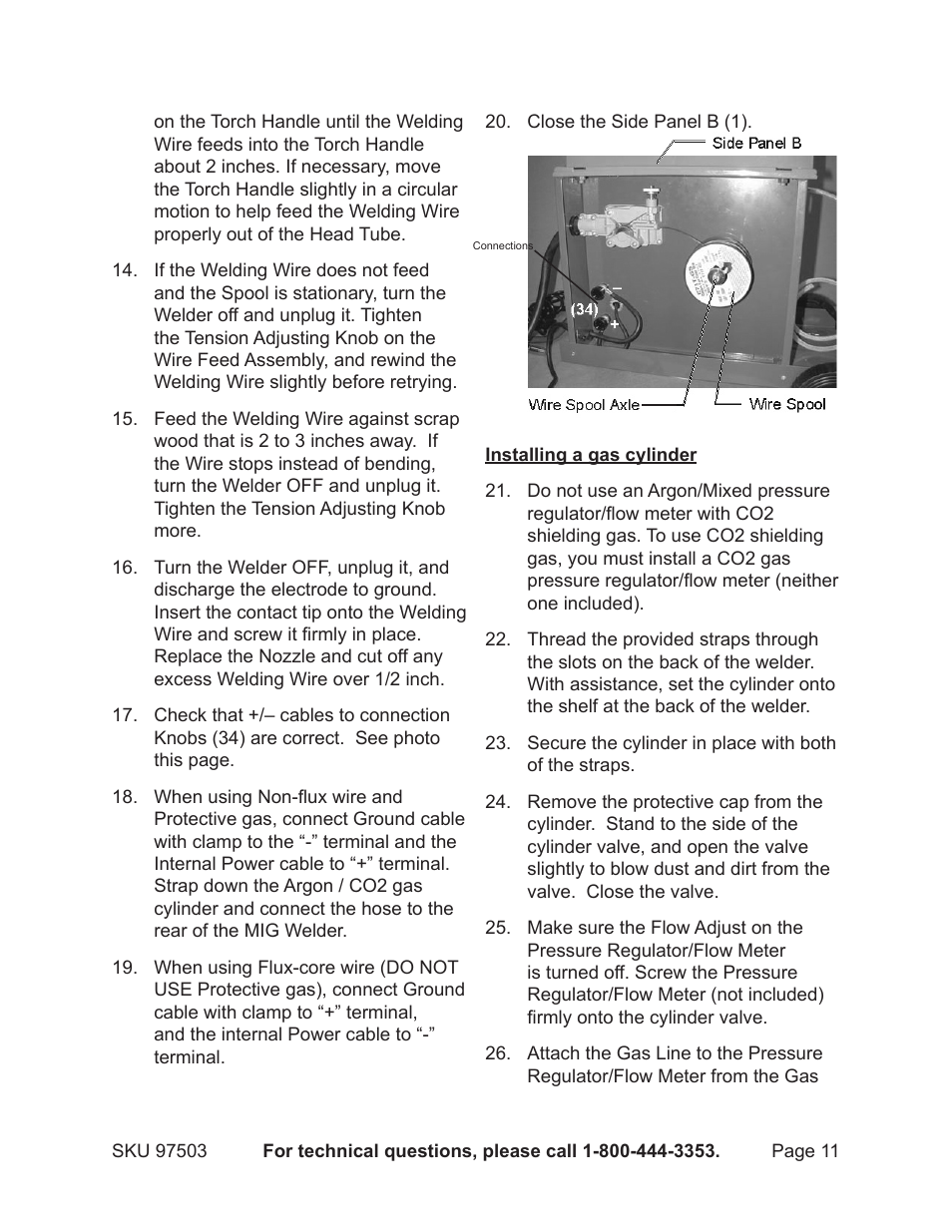 Harbor Freight Tools 97503 User Manual | Page 11 / 21