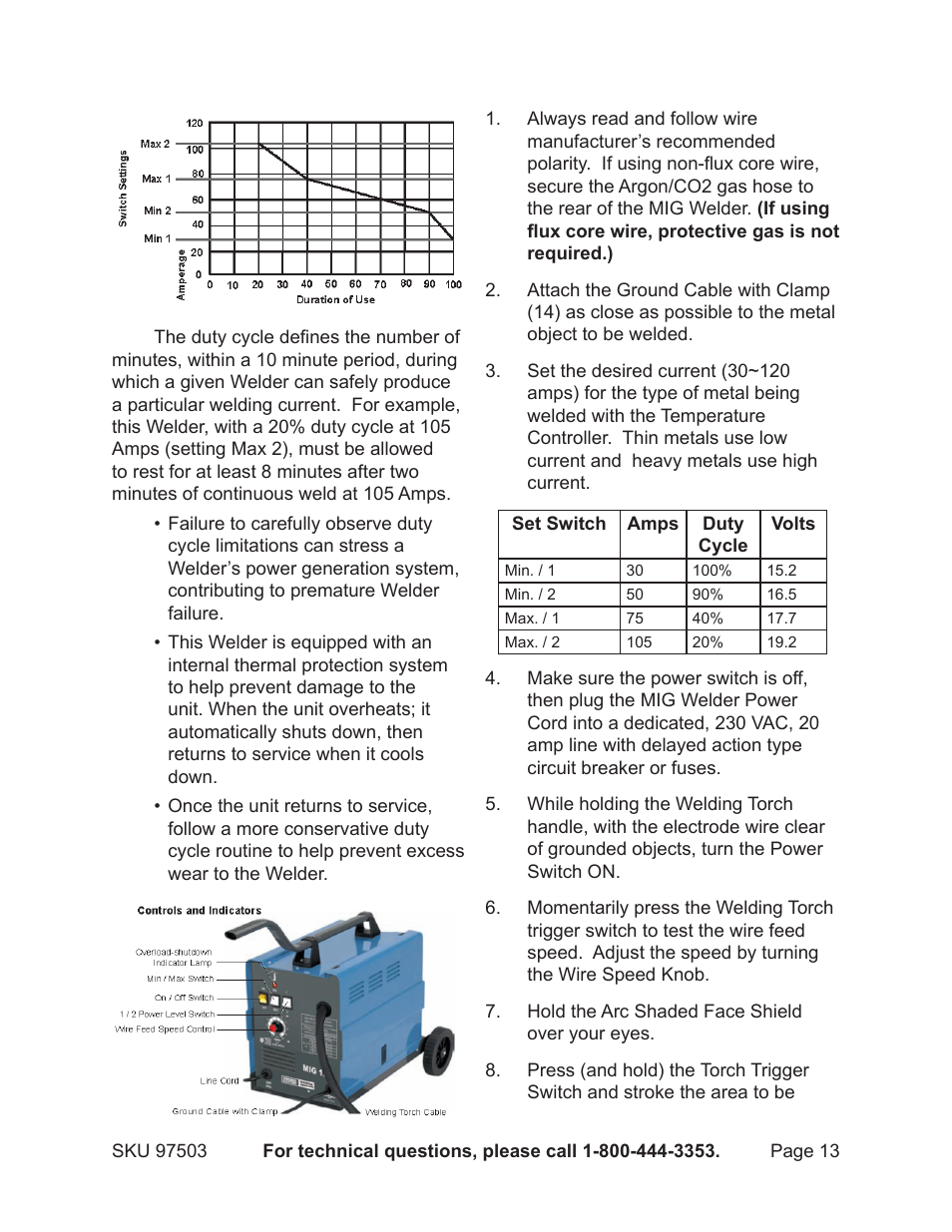 Harbor Freight Tools 97503 User Manual | Page 13 / 21