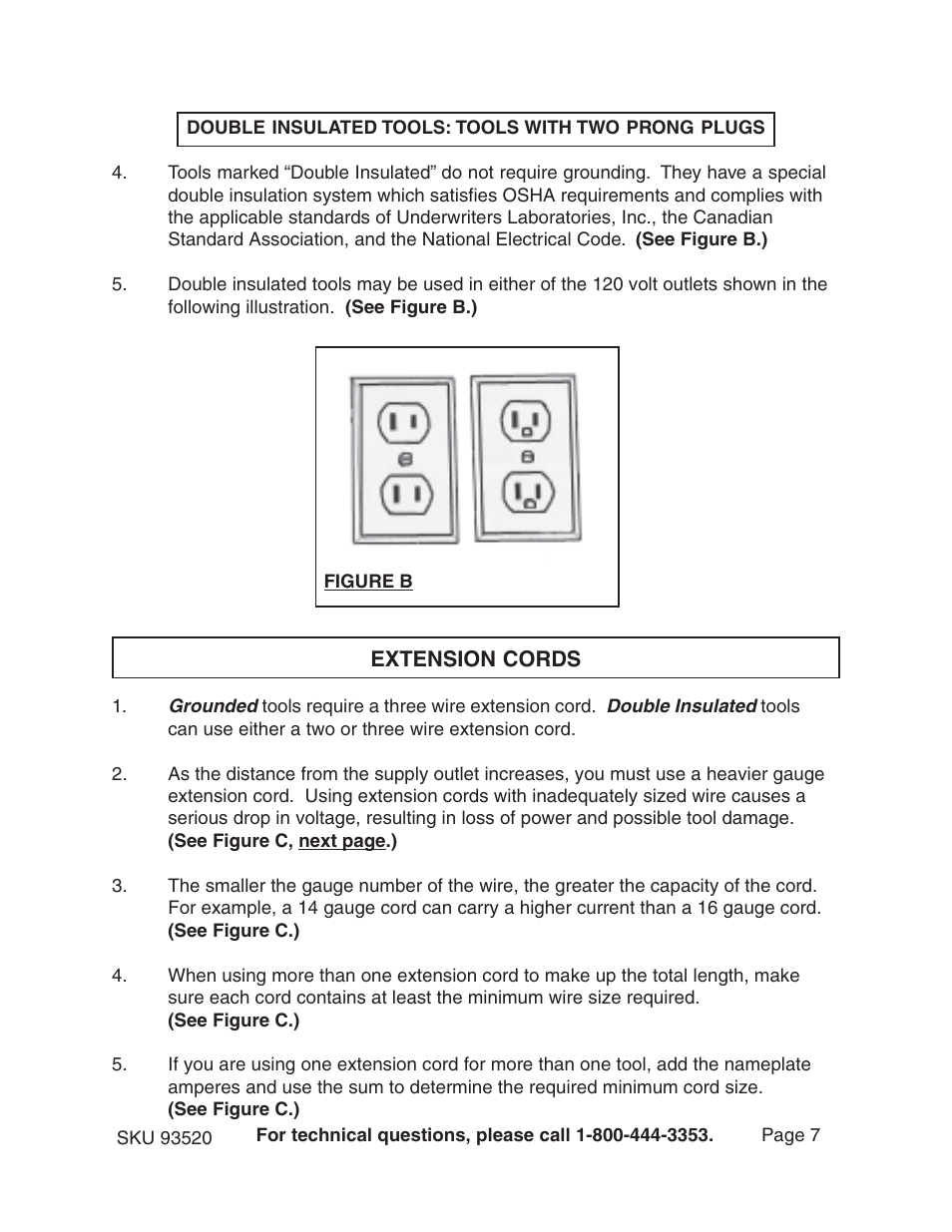 Harbor Freight Tools CROSS CUT PAPER SHREDDER WITH BASKET 93520 User Manual | Page 7 / 12