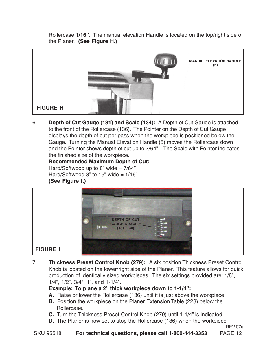 Harbor Freight Tools Central Machinery 15" Planer 2.5 HP 95518 User Manual | Page 12 / 25