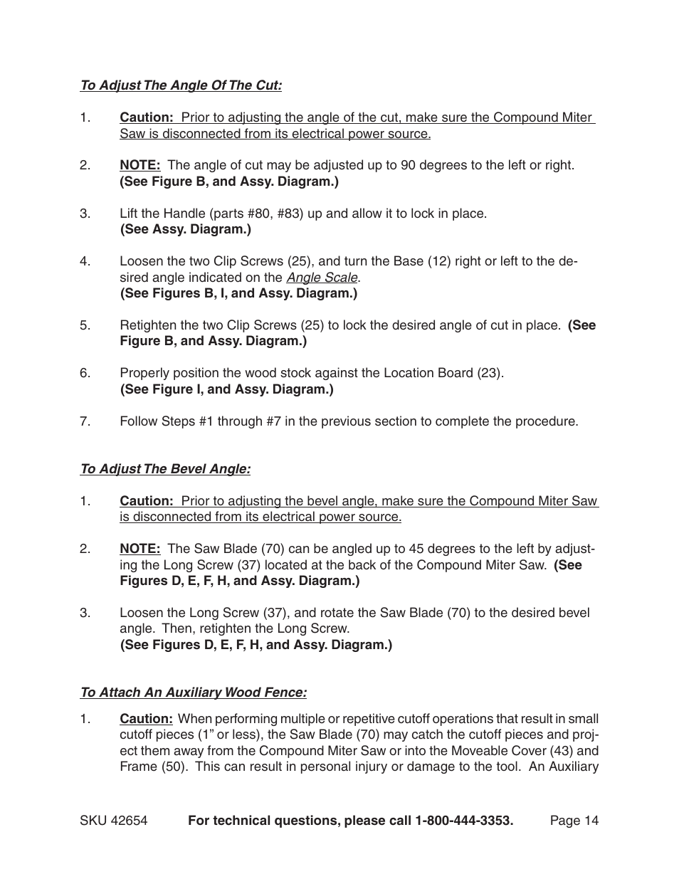Harbor Freight Tools 42654 User Manual | Page 14 / 18