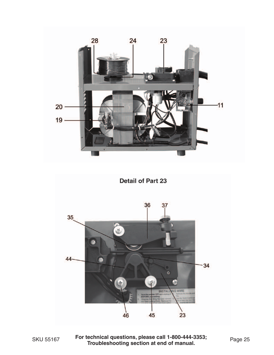 Harbor Freight Tools 55167 User Manual | Page 25 / 28