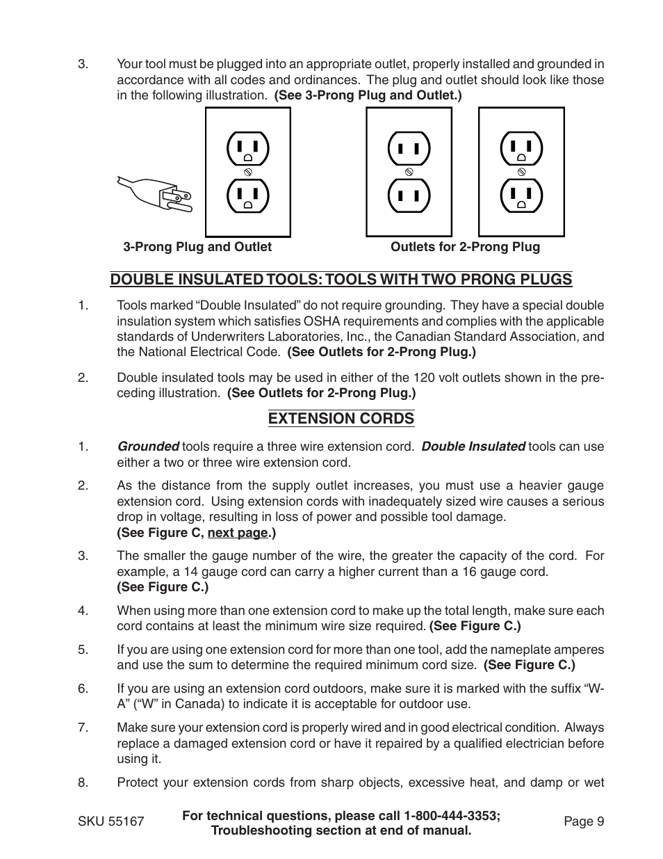 Harbor Freight Tools 55167 User Manual | Page 9 / 28