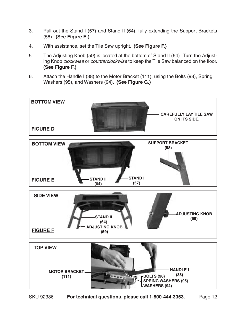 Harbor Freight Tools 92386 User Manual | Page 12 / 25
