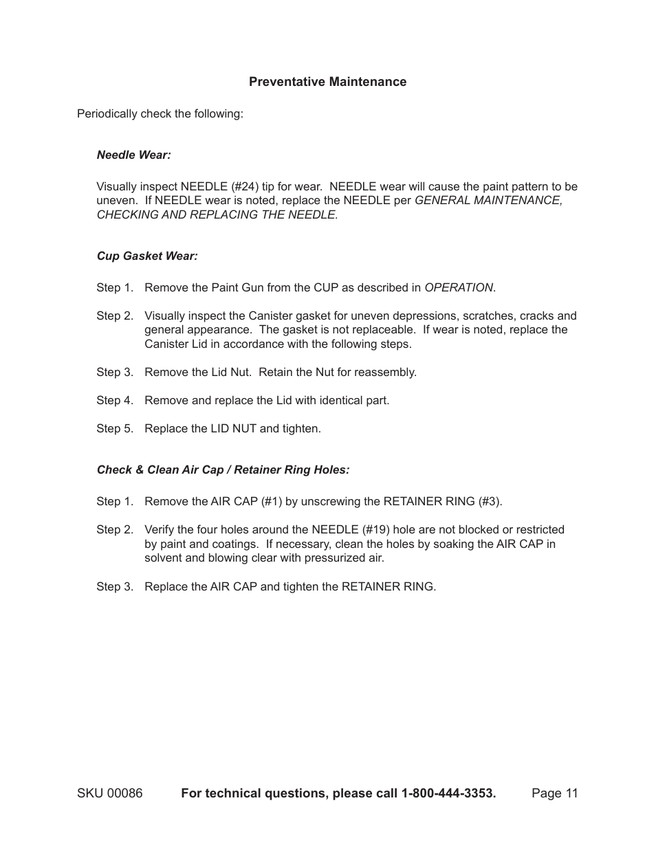 Harbor Freight Tools 86 User Manual | Page 11 / 13