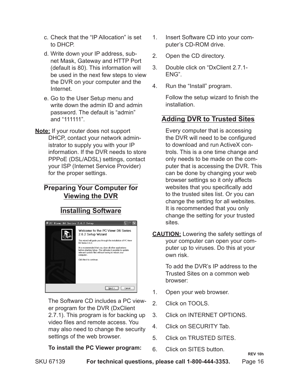 Harbor Freight Tools 67139 User Manual | Page 16 / 38