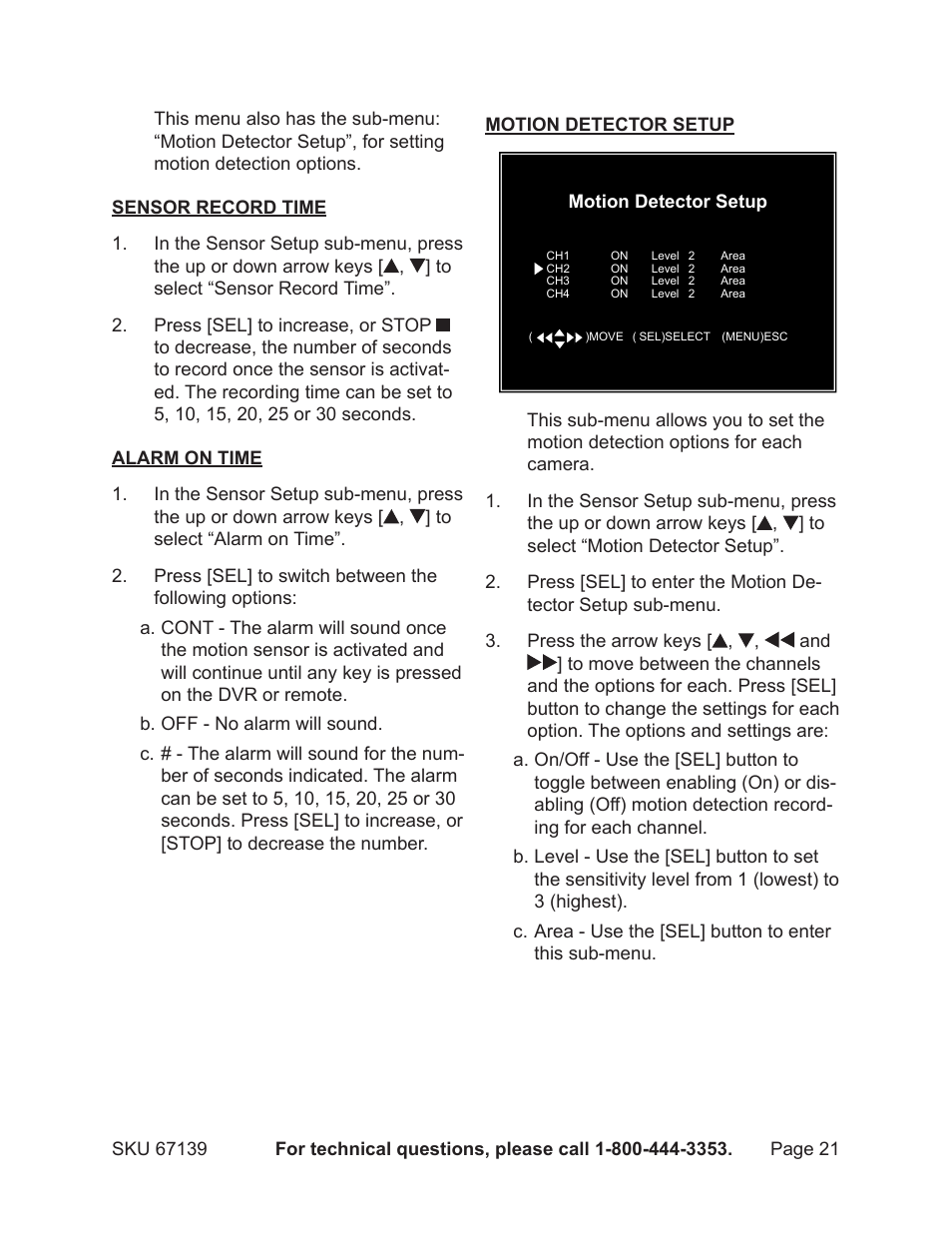 Harbor Freight Tools 67139 User Manual | Page 21 / 38