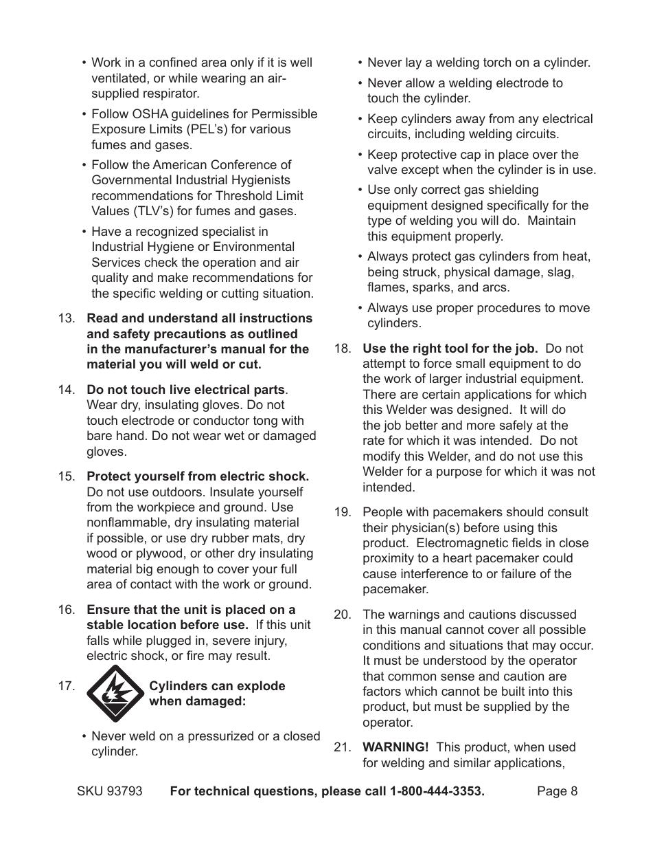 Harbor Freight Tools DUAL MIG 93793 User Manual | Page 8 / 33