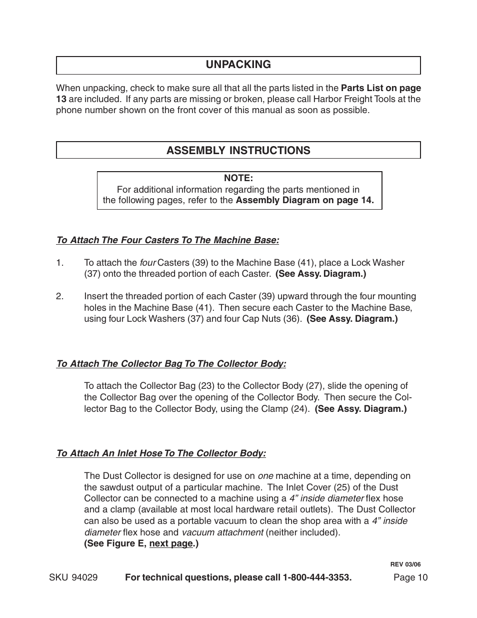 Harbor Freight Tools 94029 User Manual | Page 10 / 14