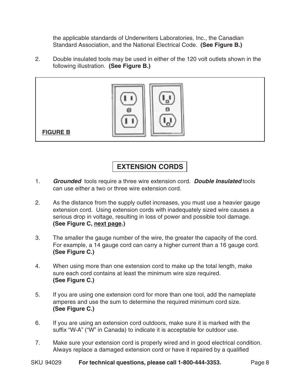 Harbor Freight Tools 94029 User Manual | Page 8 / 14