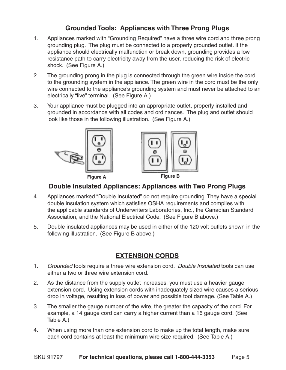 Harbor Freight Tools 91797 User Manual | Page 5 / 12