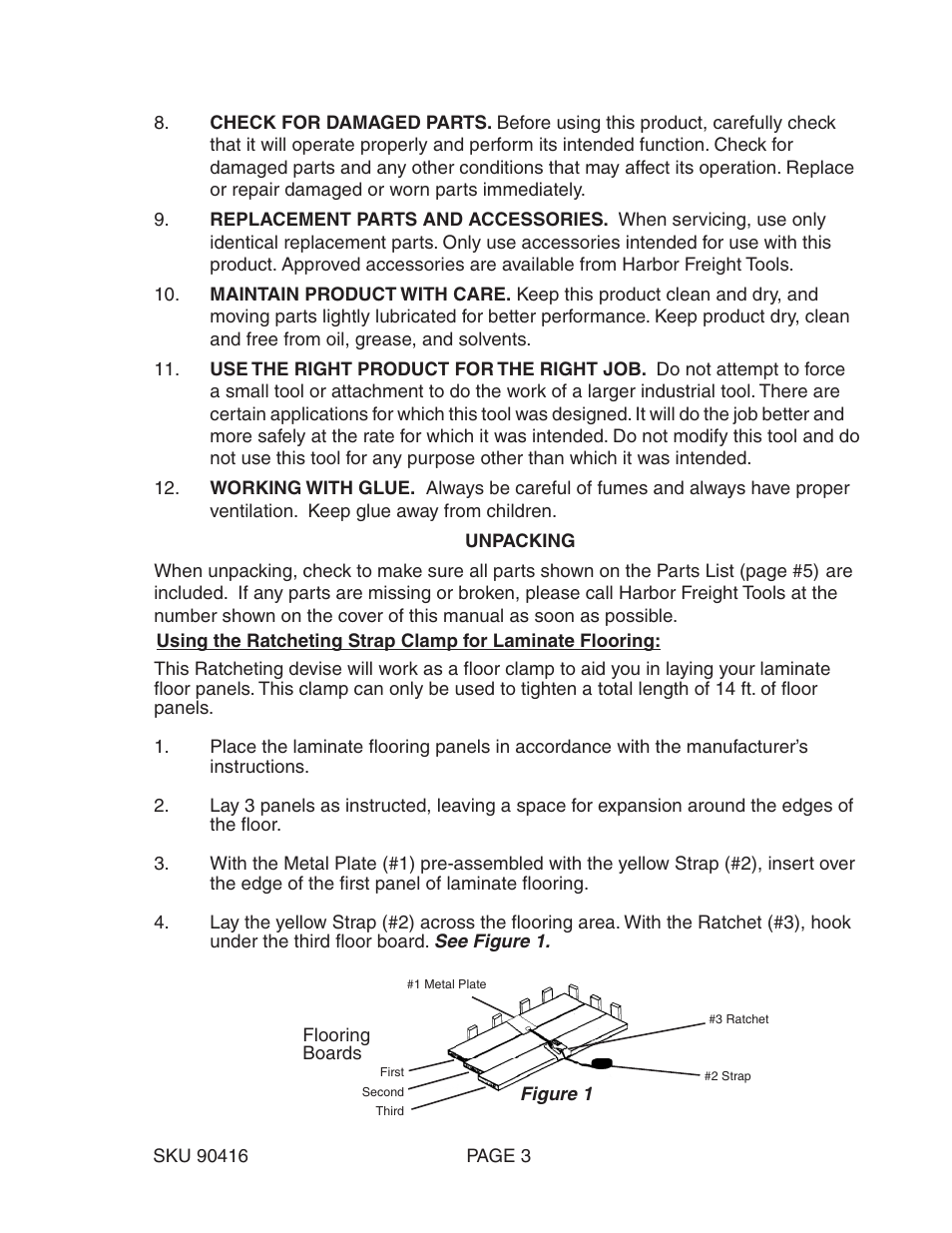 Harbor Freight Tools 90416 User Manual | Page 3 / 5