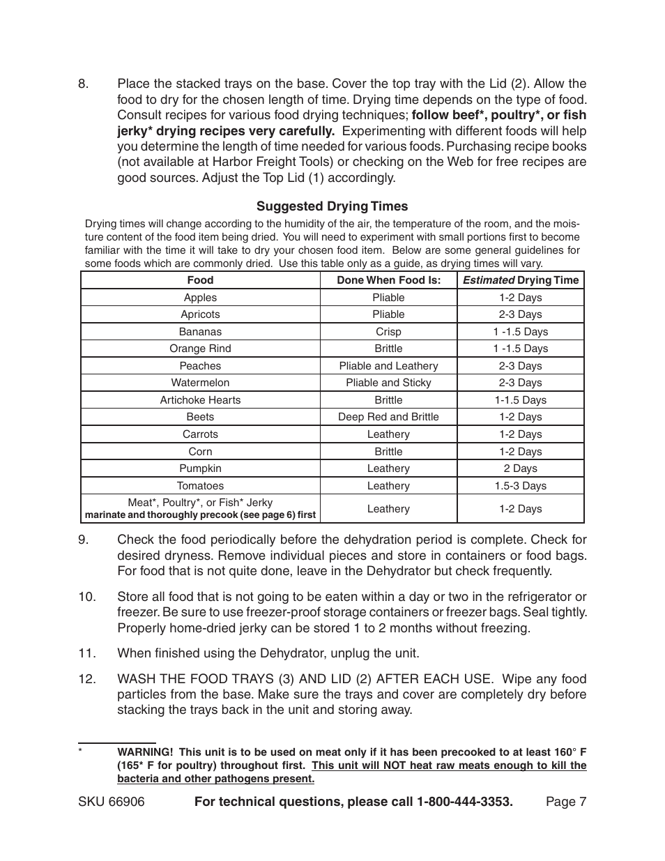 Harbor Freight Tools 66906 User Manual | Page 7 / 9