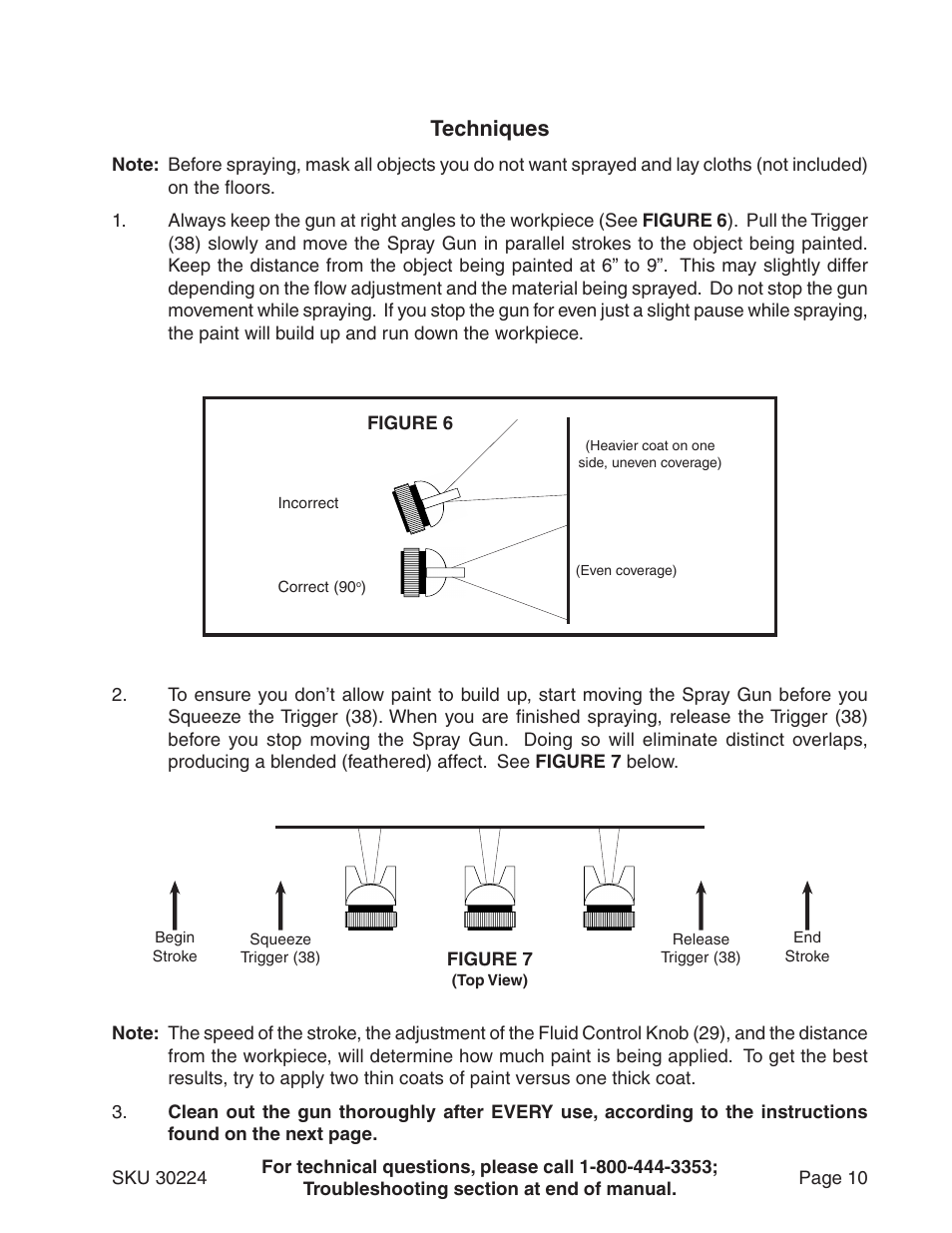 Techniques | Harbor Freight Tools 30224 User Manual | Page 10 / 15