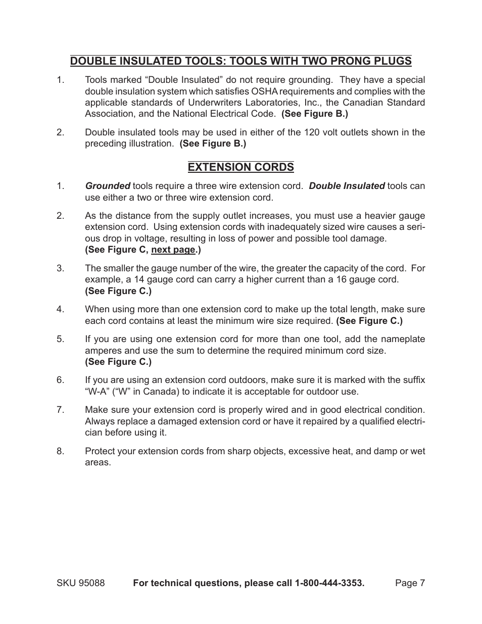 Harbor Freight Tools 95088 User Manual | Page 7 / 15
