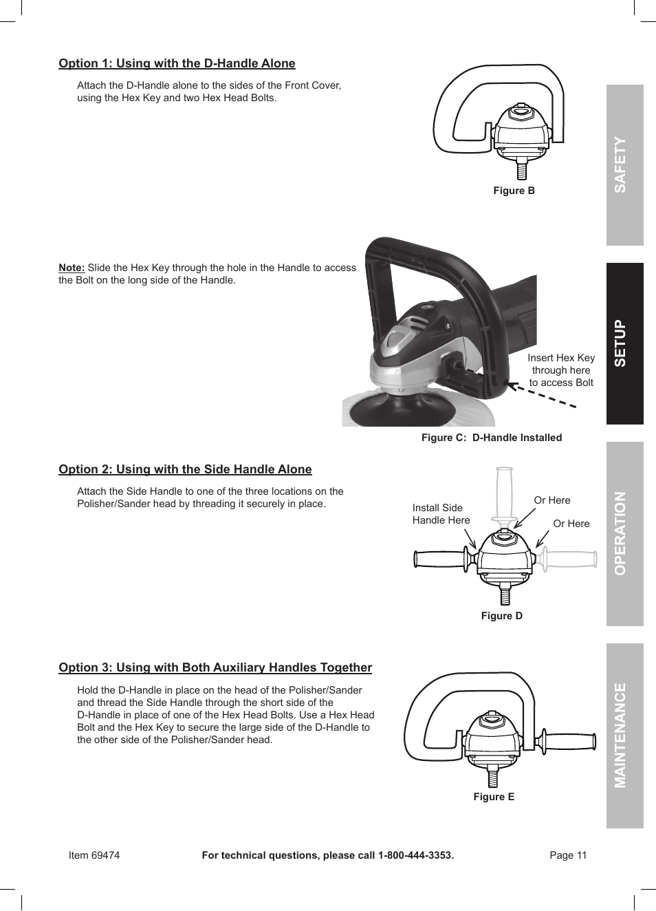 Harbor Freight Tools 7" Variable Speed Polisher/Sander 69474 User Manual | Page 11 / 20