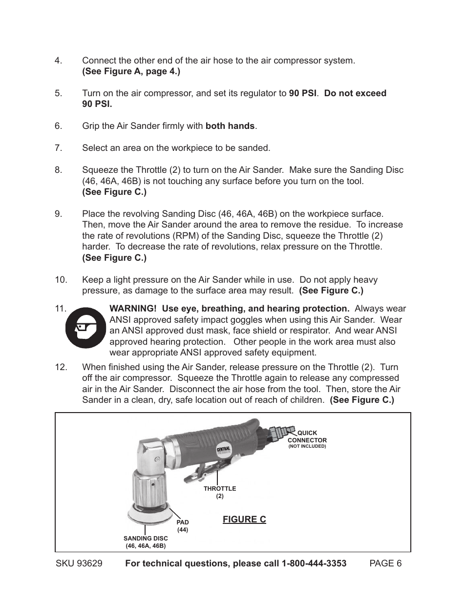 Harbor Freight Tools 93629 User Manual | Page 6 / 9
