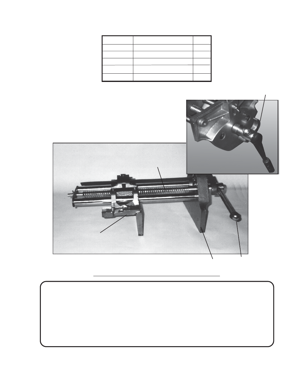 Parts list, Parts description | Harbor Freight Tools 94386 User Manual | Page 5 / 6