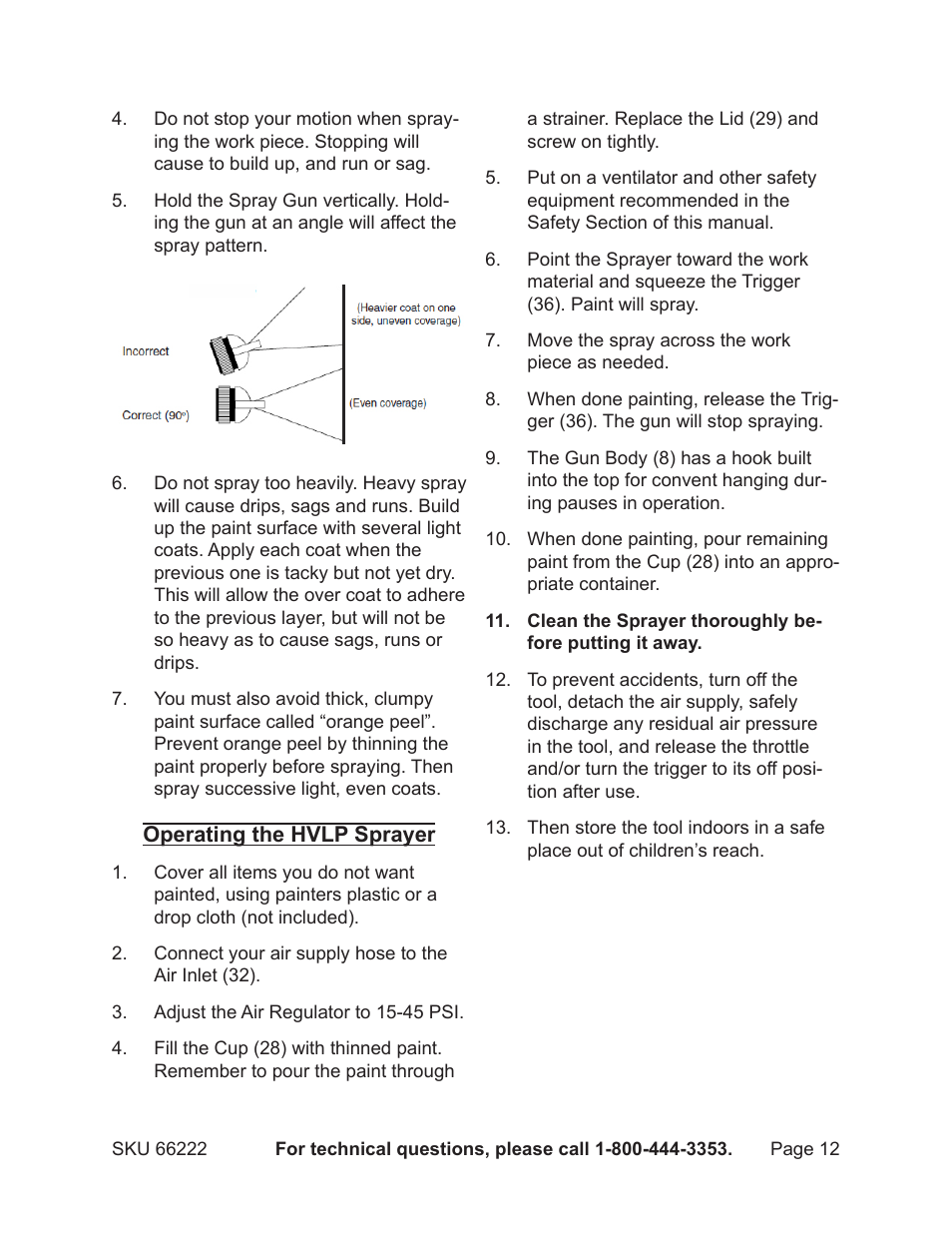 Harbor Freight Tools 66222 User Manual | Page 12 / 18