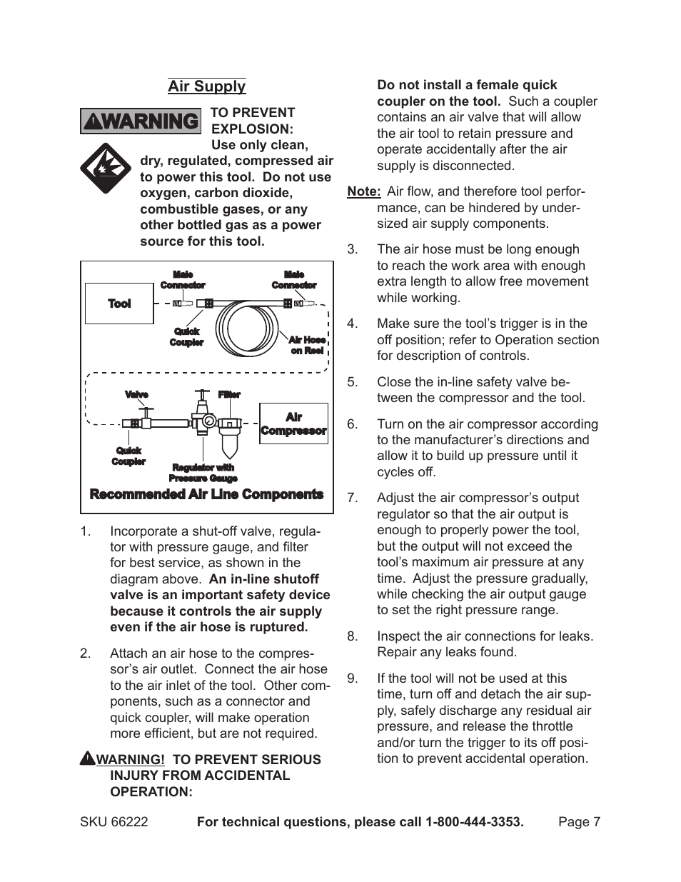 Harbor Freight Tools 66222 User Manual | Page 7 / 18