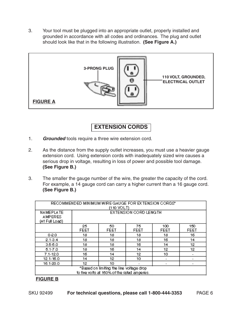 Harbor Freight Tools 92499 User Manual | Page 6 / 11