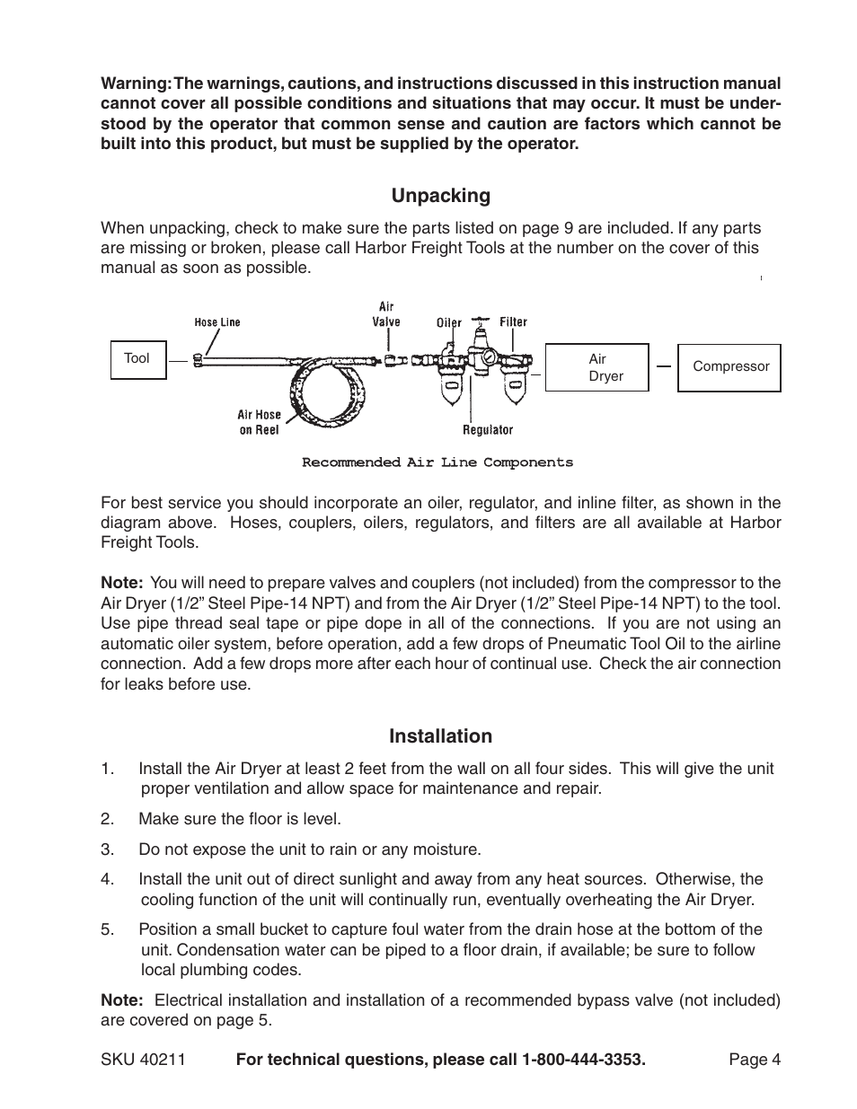 Harbor Freight Tools 40211 User Manual | Page 4 / 11