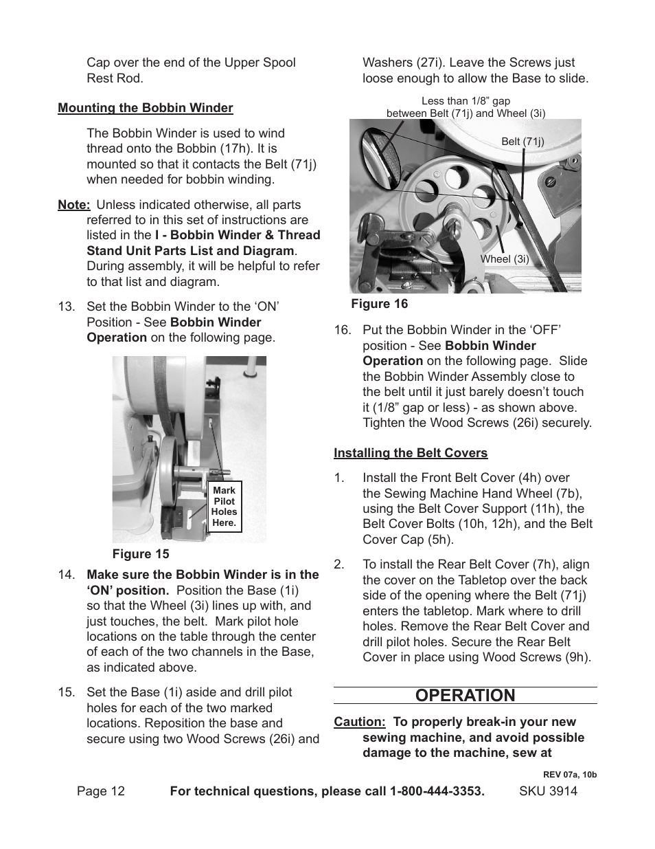 Operation | Harbor Freight Tools 3914 User Manual | Page 12 / 40