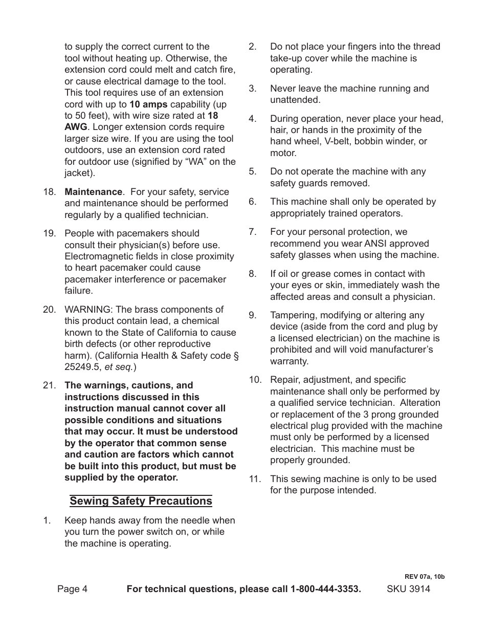 Harbor Freight Tools 3914 User Manual | Page 4 / 40