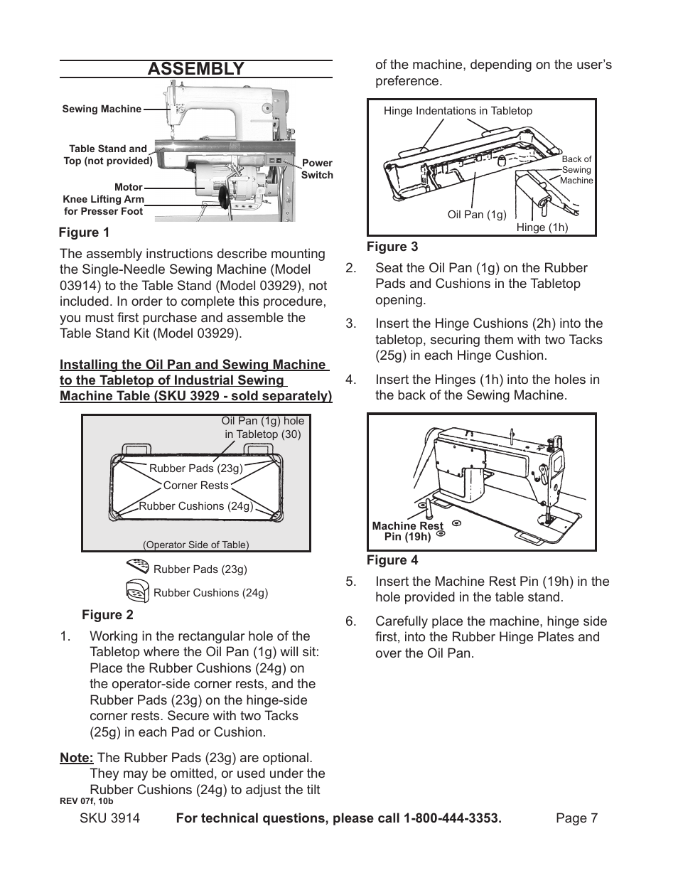 Assembly | Harbor Freight Tools 3914 User Manual | Page 7 / 40