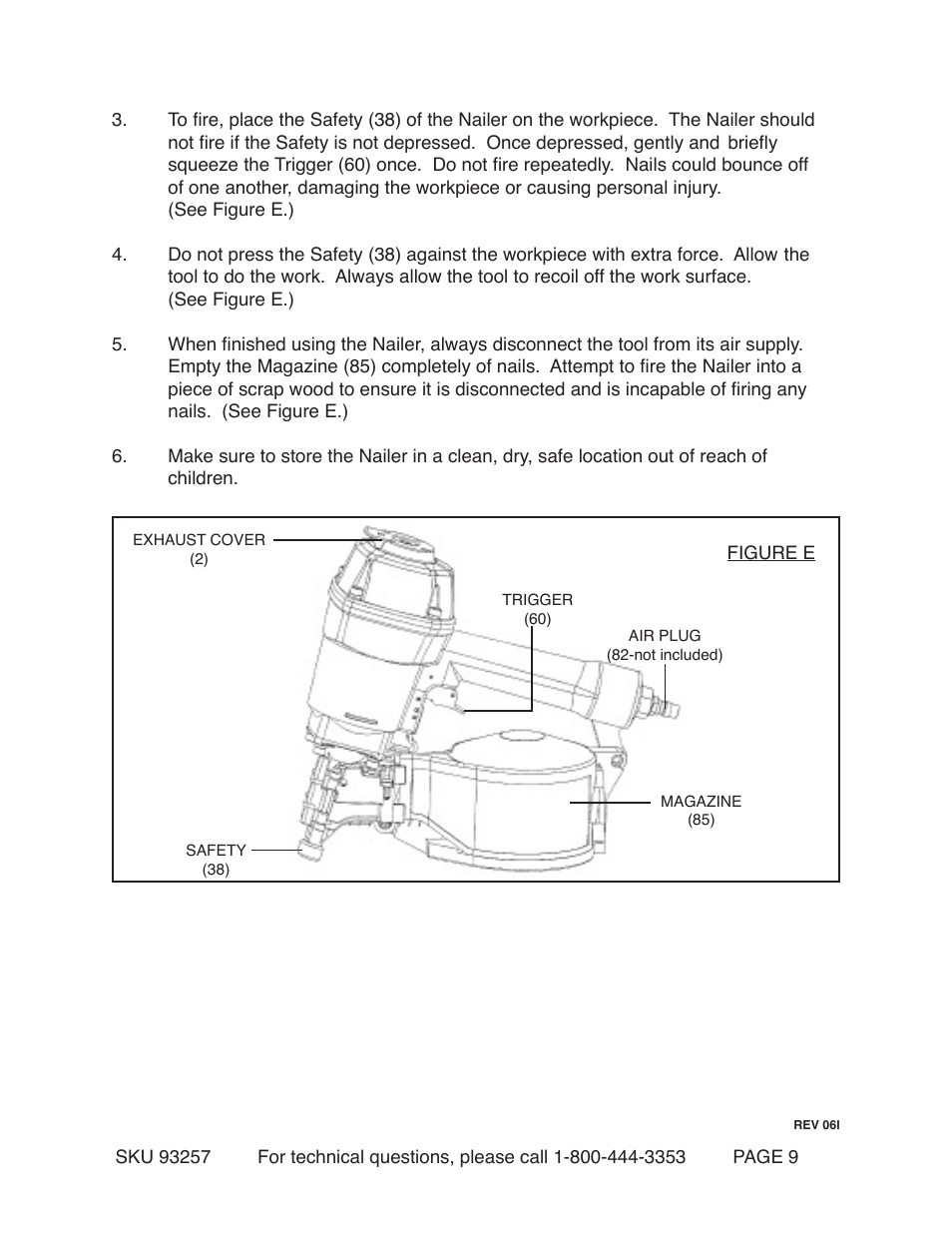 Harbor Freight Tools CENTRAL PNEUMATIC 93257 User Manual | Page 9 / 15