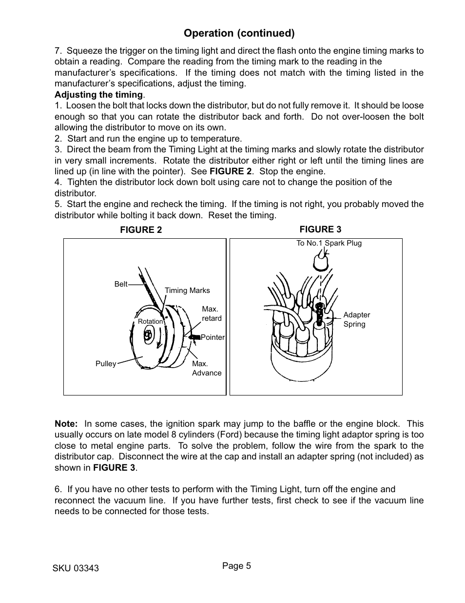 Operation (continued) | Harbor Freight Tools 3343 User Manual | Page 5 / 7