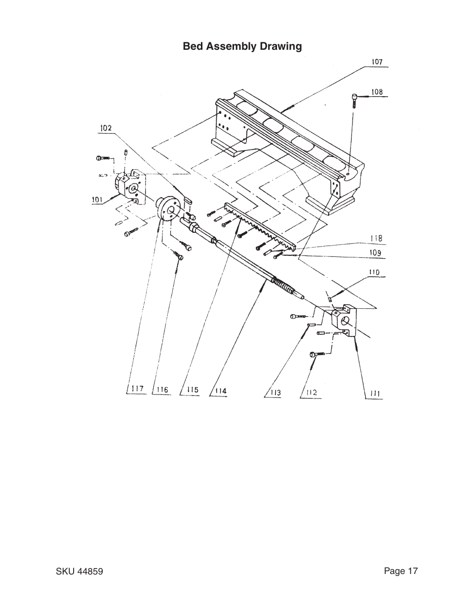 Harbor Freight Tools CENTRAL MACHINERY 44859 User Manual | Page 17 / 31