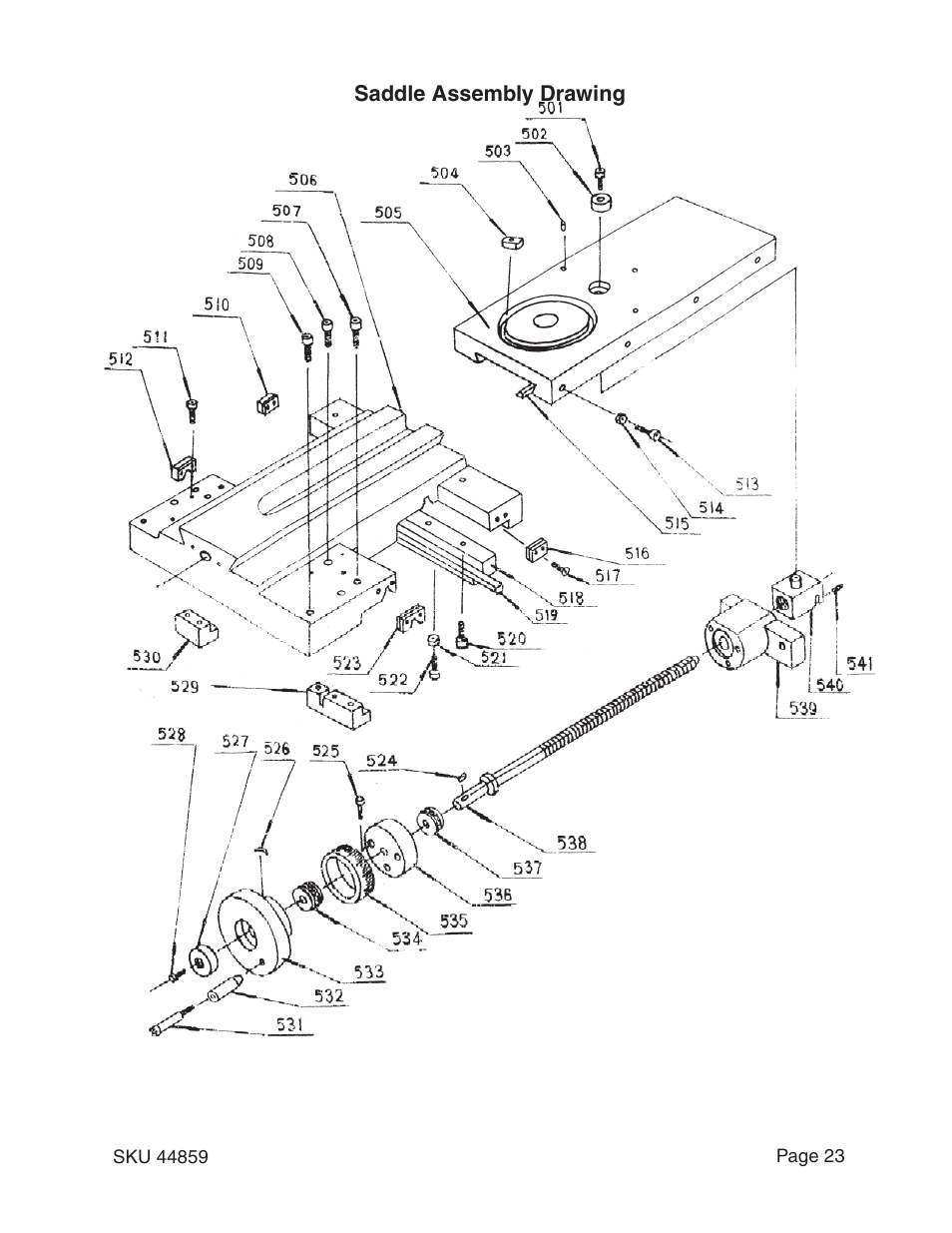 Harbor Freight Tools CENTRAL MACHINERY 44859 User Manual | Page 23 / 31