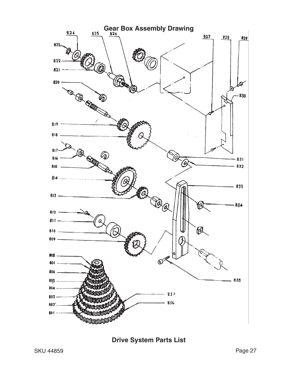 Harbor Freight Tools CENTRAL MACHINERY 44859 User Manual | Page 27 / 31