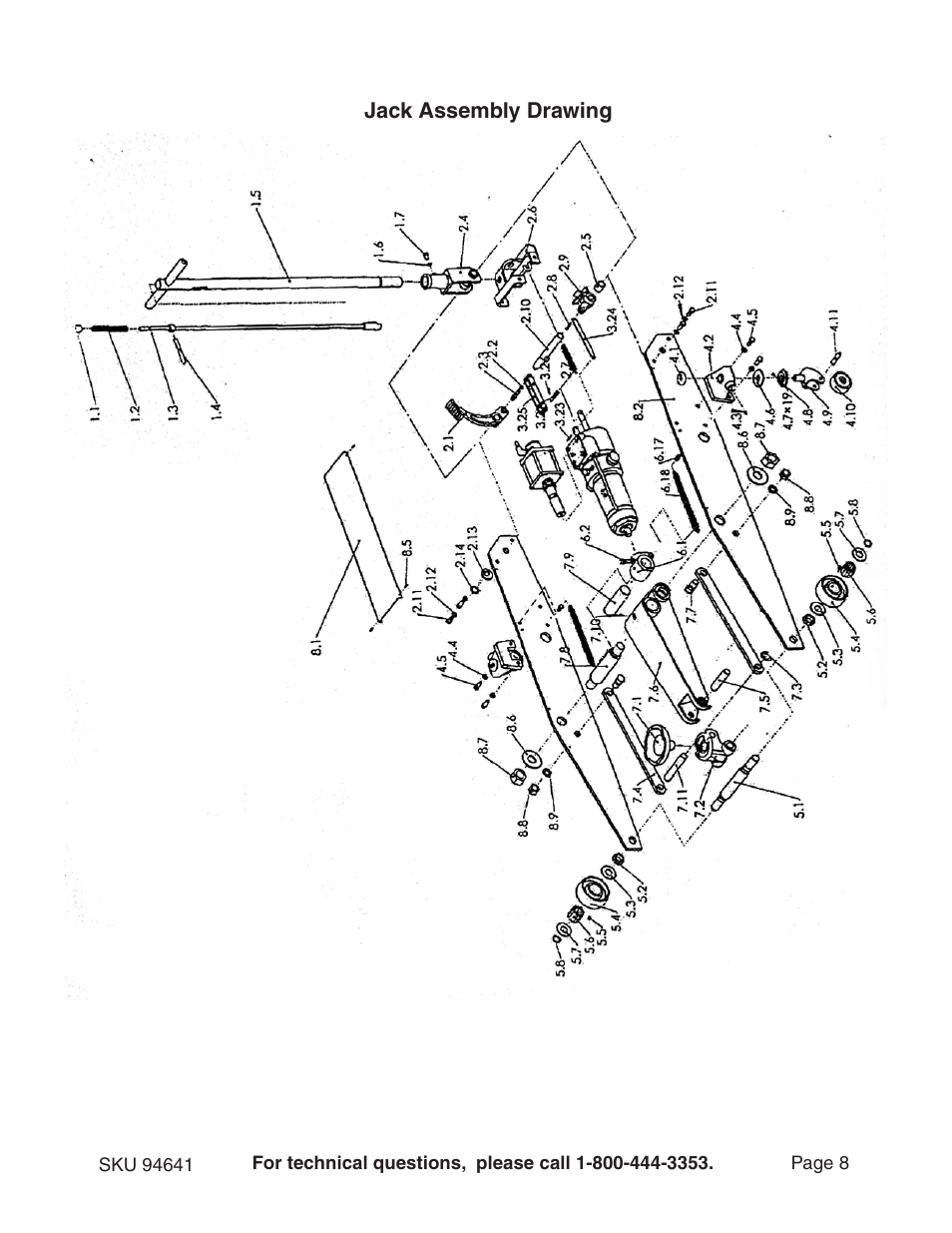 Harbor Freight Tools 94641 User Manual | Page 8 / 11