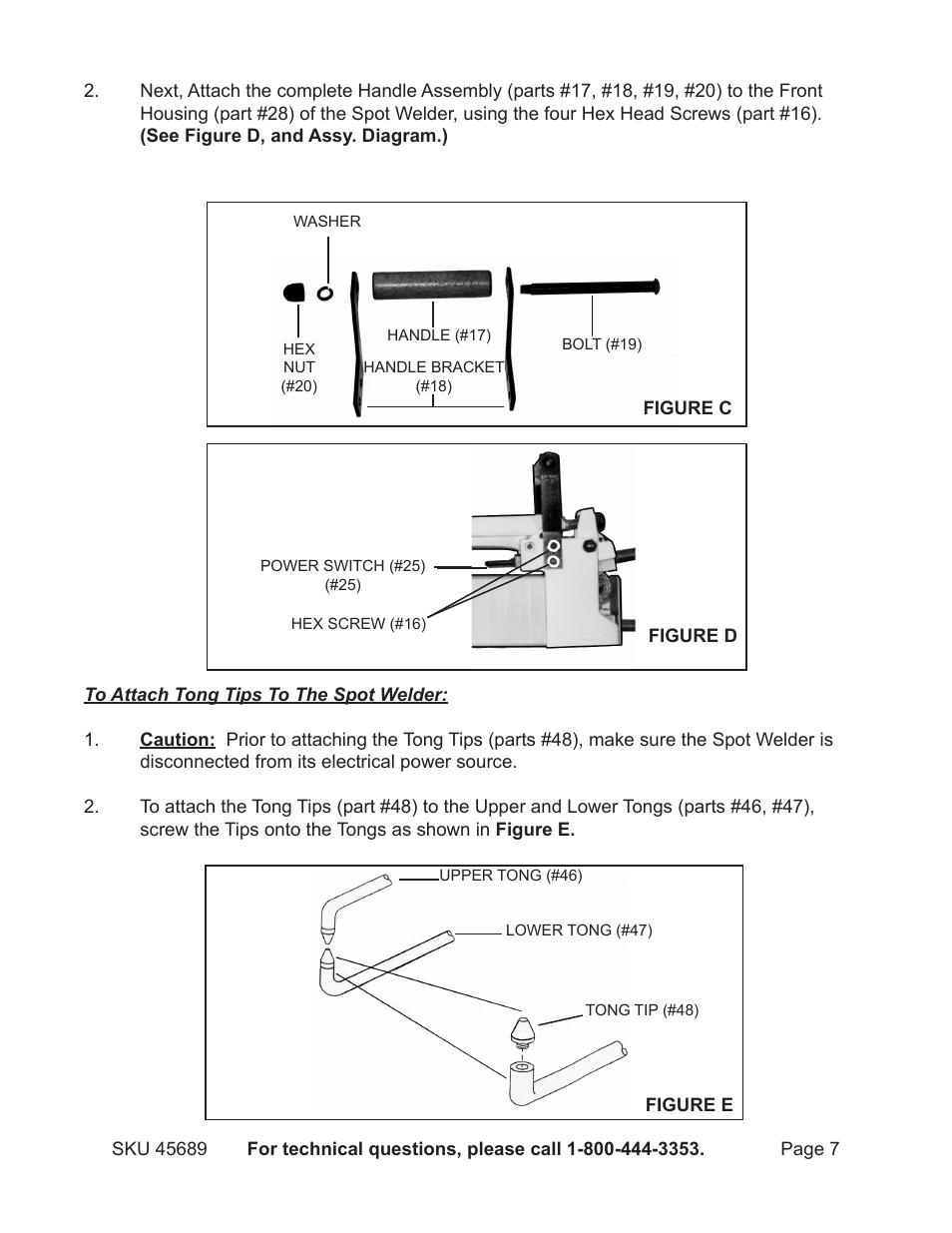 Harbor Freight Tools 45689 User Manual | Page 7 / 14