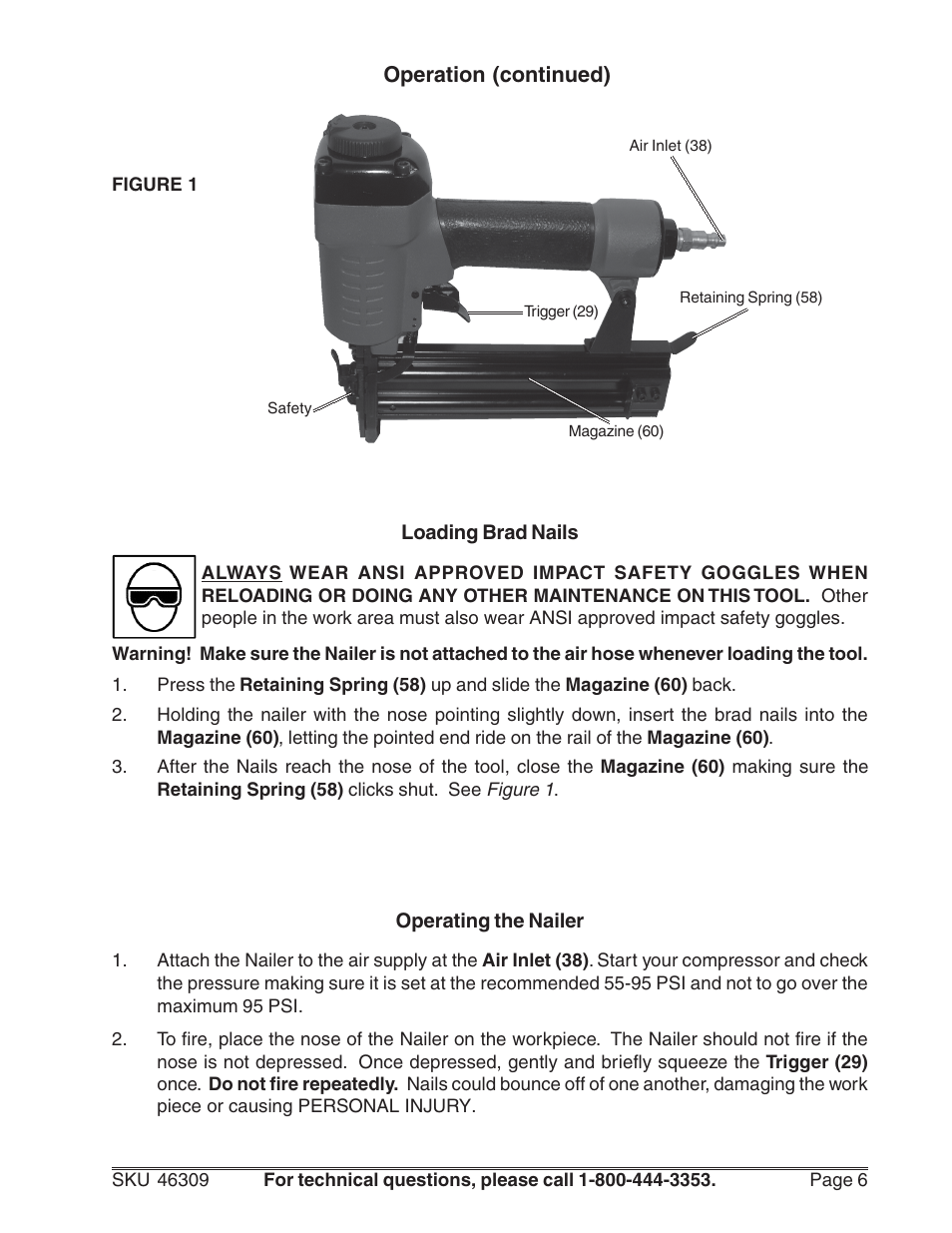 Harbor Freight Tools 46309 User Manual | Page 6 / 10