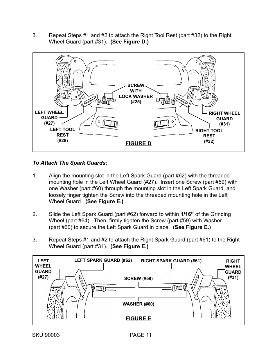 Harbor Freight Tools 90003 User Manual | Page 11 / 16