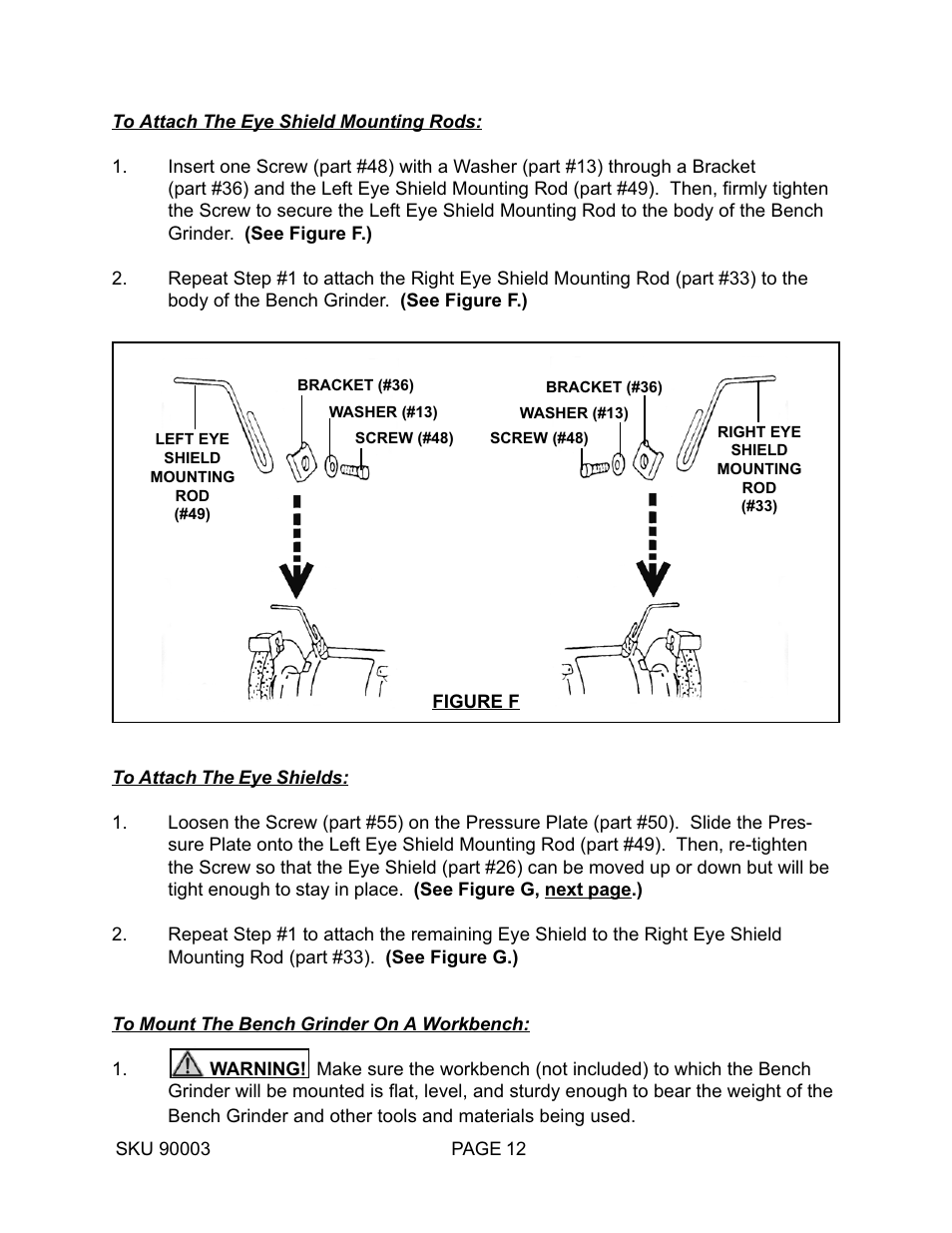 Harbor Freight Tools 90003 User Manual | Page 12 / 16