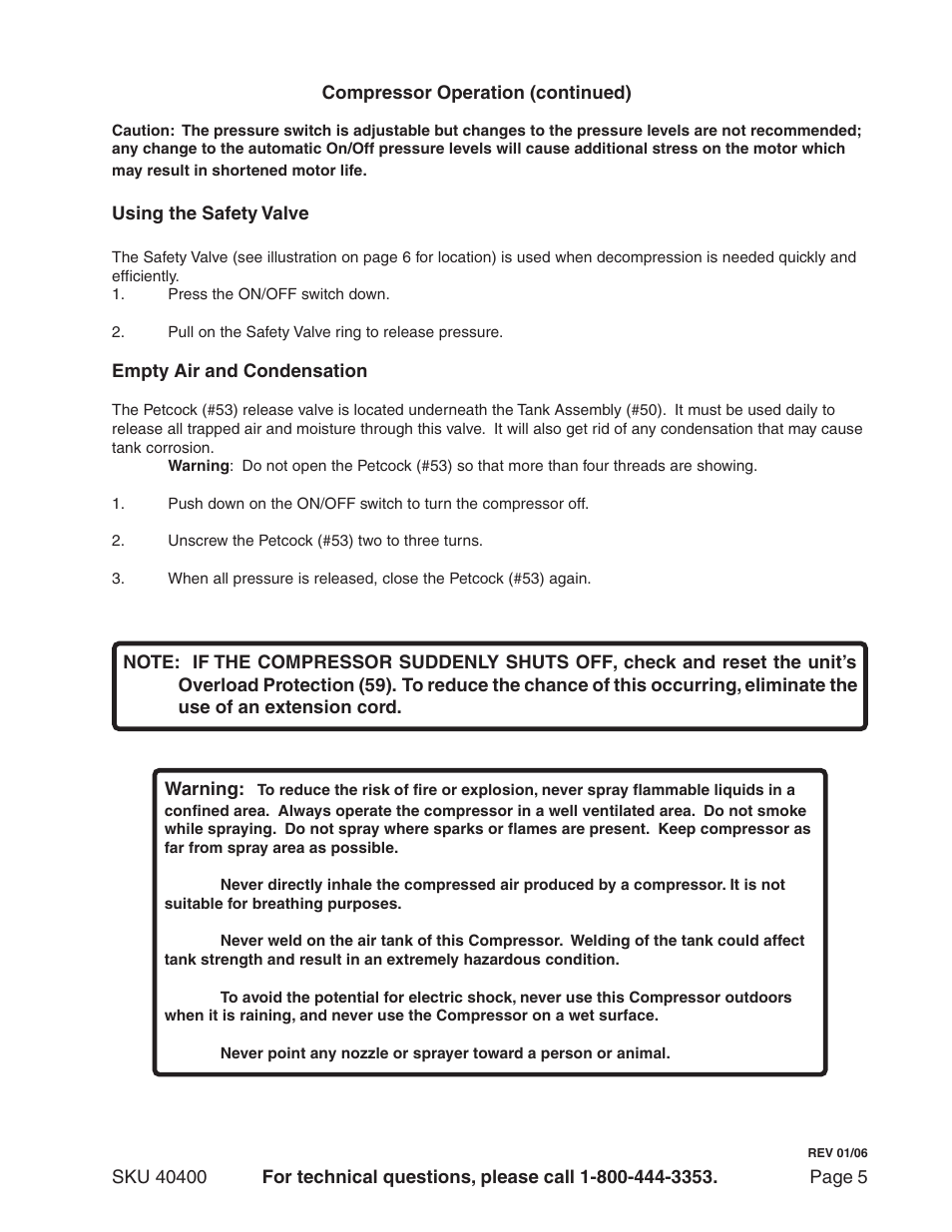 Harbor Freight Tools 40400 User Manual | Page 5 / 8