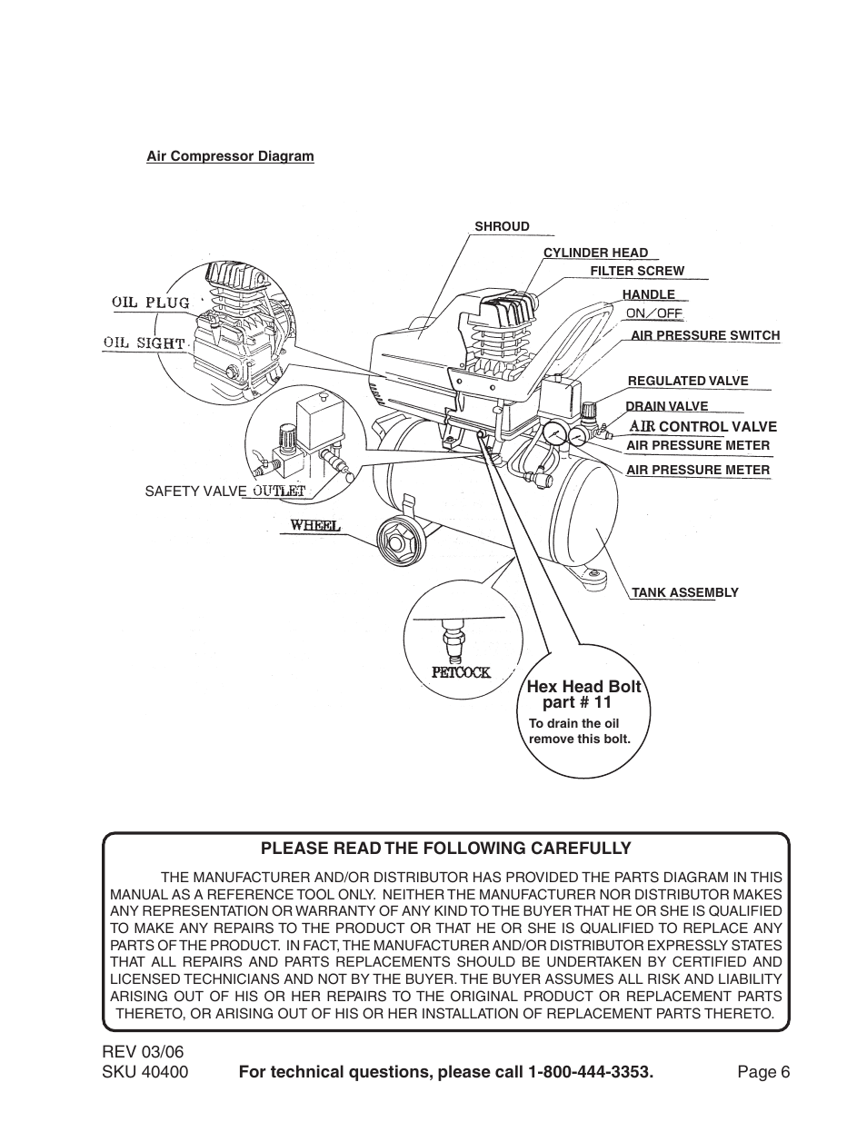 Harbor Freight Tools 40400 User Manual | Page 6 / 8