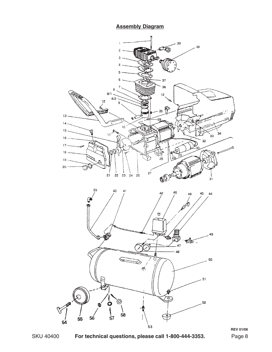 Harbor Freight Tools 40400 User Manual | Page 8 / 8