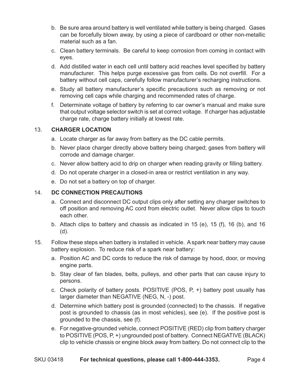 Harbor Freight Tools 3418 User Manual | Page 4 / 11