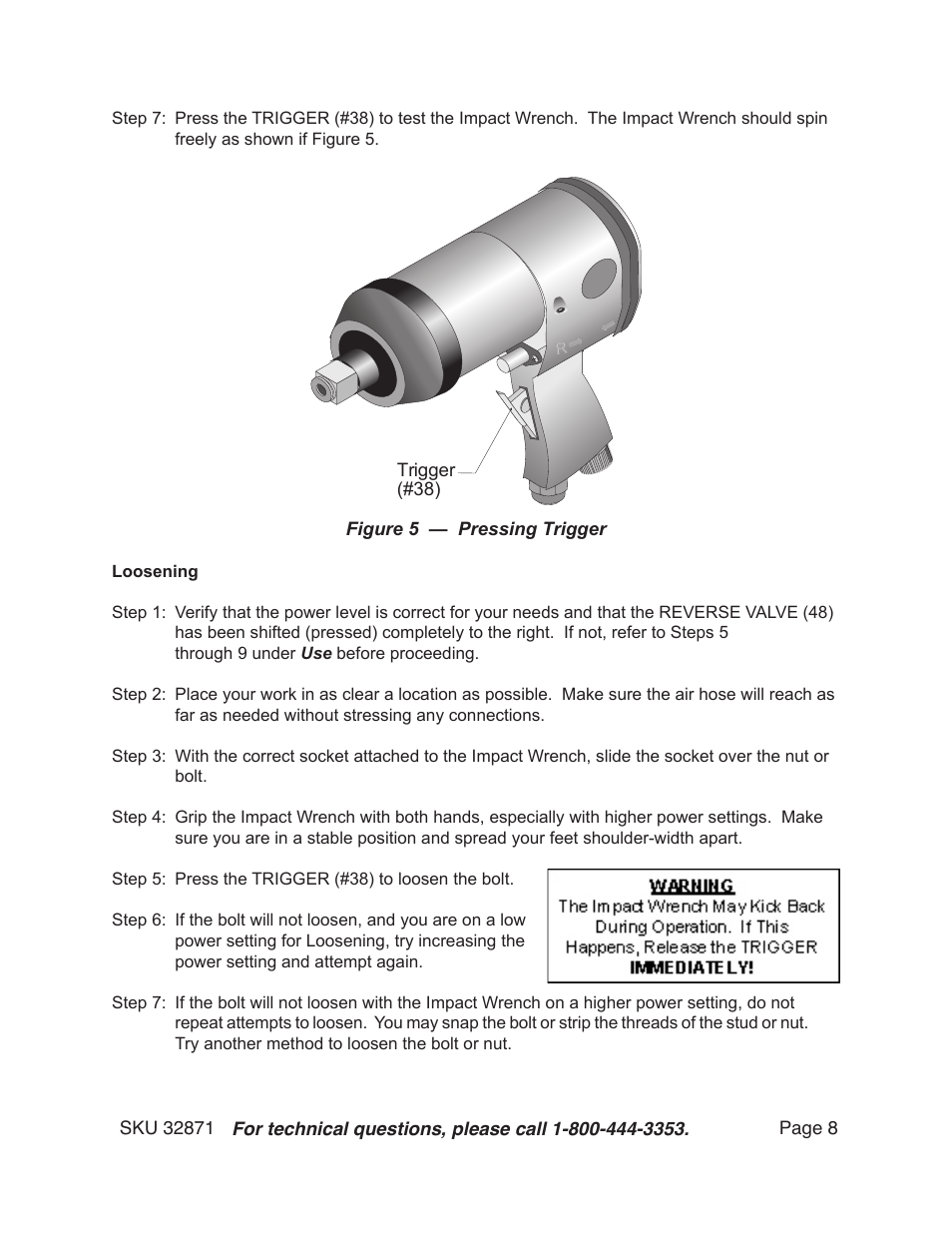 Harbor Freight Tools 32871 User Manual | Page 8 / 12