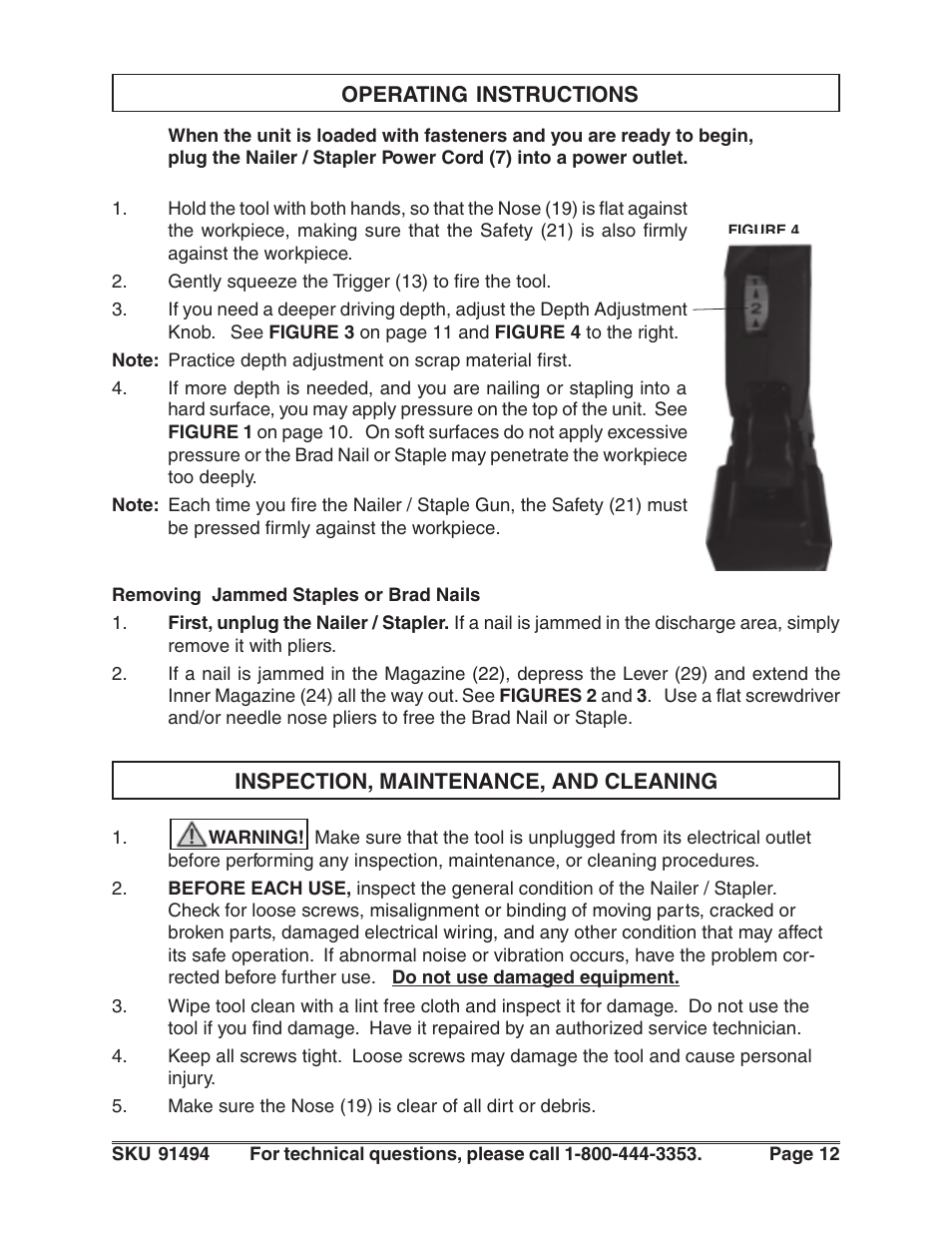 Harbor Freight Tools 91494 User Manual | Page 12 / 14