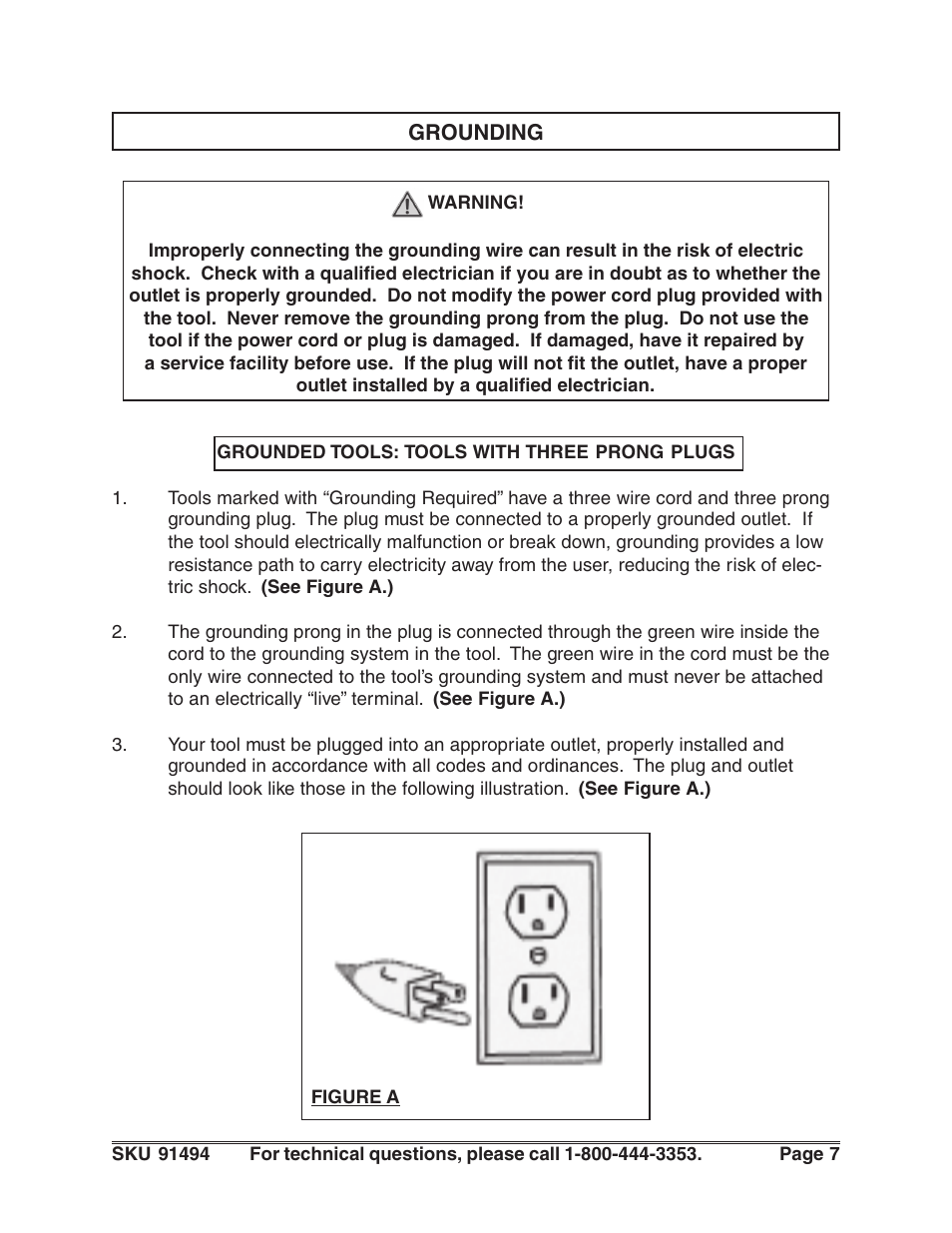 Harbor Freight Tools 91494 User Manual | Page 7 / 14