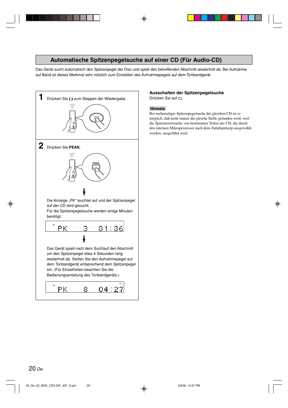 Yamaha CDX-497 User Manual | Page 72 / 228